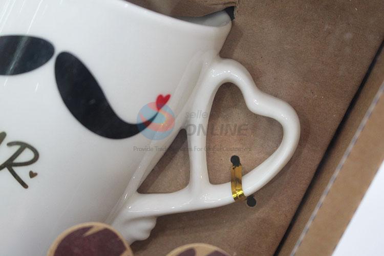 Cool design ceramic couple coffee mug