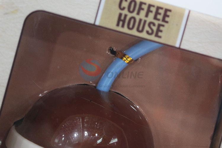 Ceramic cup creative love cups with straw