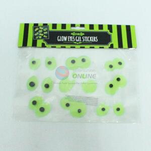 TPR Removable Glow Eyes Window Gel Stickers
