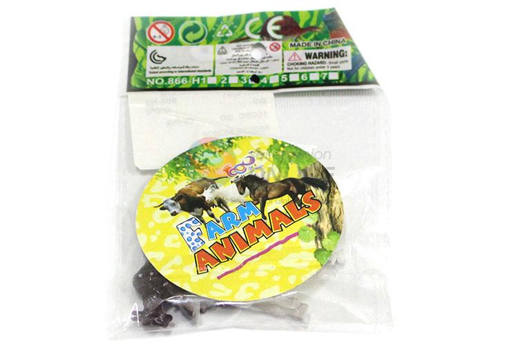 Best Quality Colorful Simulation Solid Farm Animal Model Toy