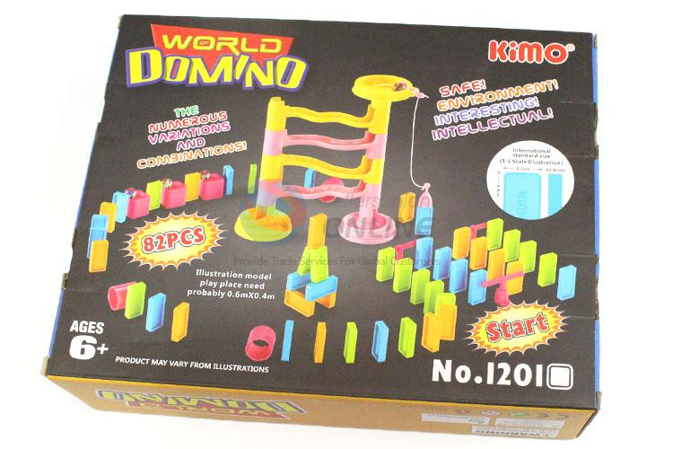 Hot Selling Colorful Domino Toy Kids Racing Toy Blocks