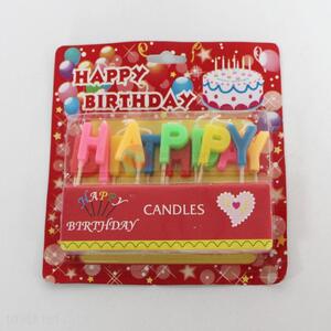 Birthday letters cake candle for gift