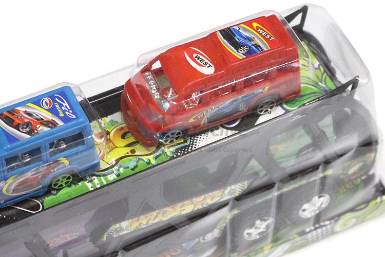 Newest Inertial Towing Vehicle With 4 Pieces Sliding Car Toy Set