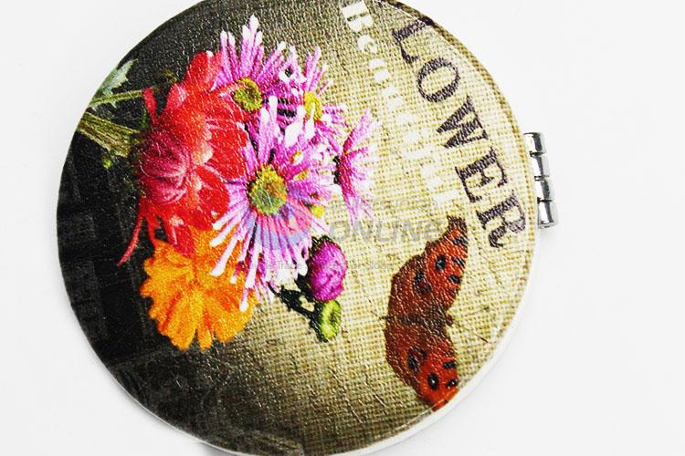 Top Selling Flower Pattern Folding Makeup Mirror for Sale