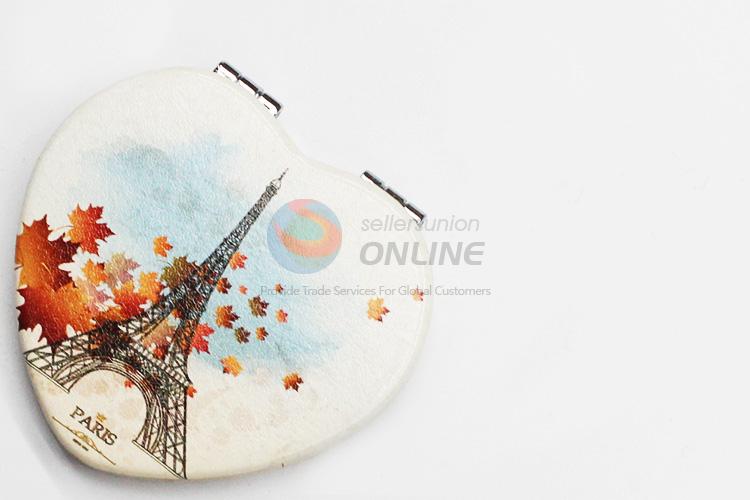 Competitive Price Heart-shaped Folding Makeup Mirror for Sale