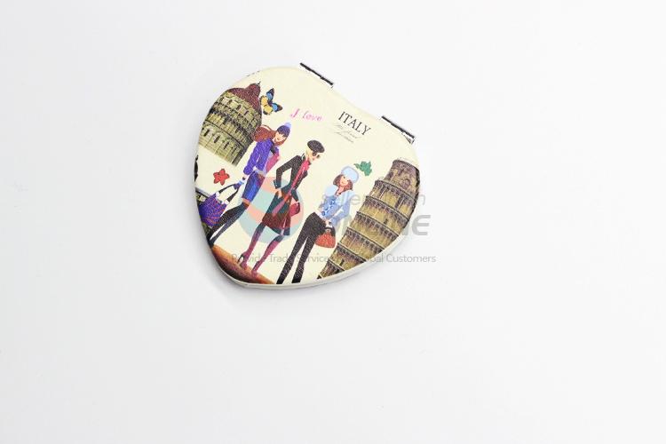 Wholesale Heart-Shaped Folding Makeup Mirror for Sale