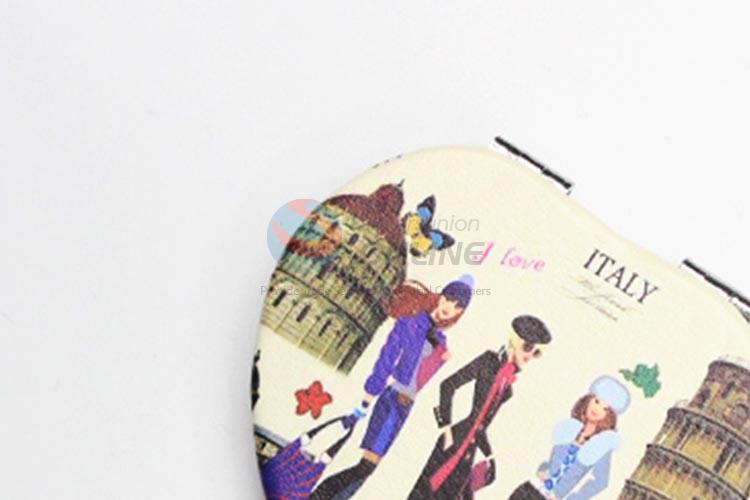 Wholesale Heart-Shaped Folding Makeup Mirror for Sale