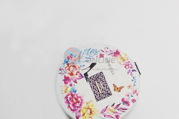 Beautiful Flower Pattern Folding Makeup Mirror for Sale