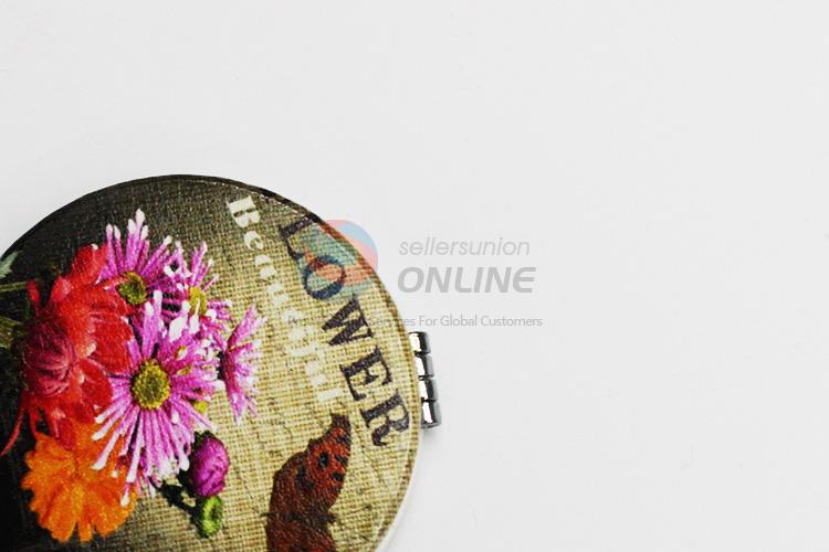 Top Selling Flower Pattern Folding Makeup Mirror for Sale