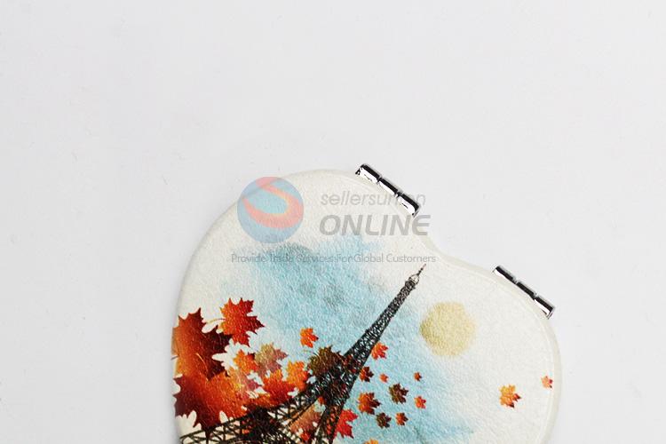 Competitive Price Heart-shaped Folding Makeup Mirror for Sale