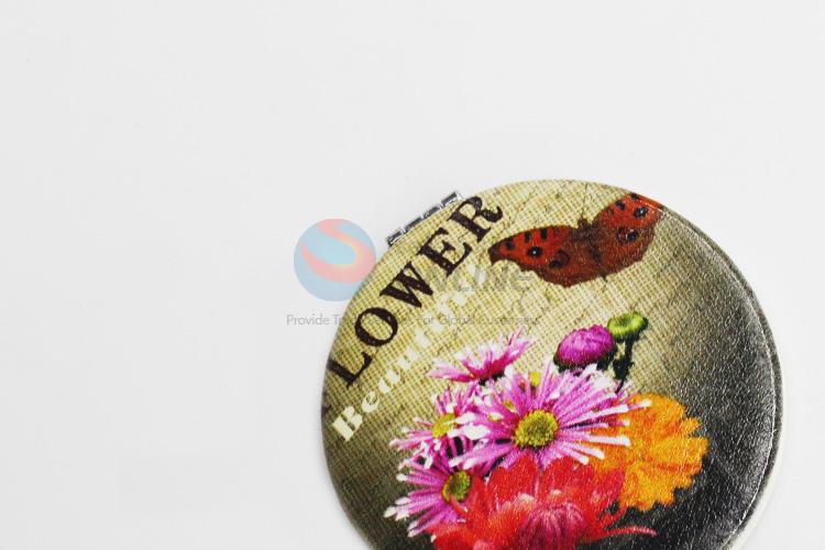 Nice Flower Pattern Folding Makeup Mirror for Sale