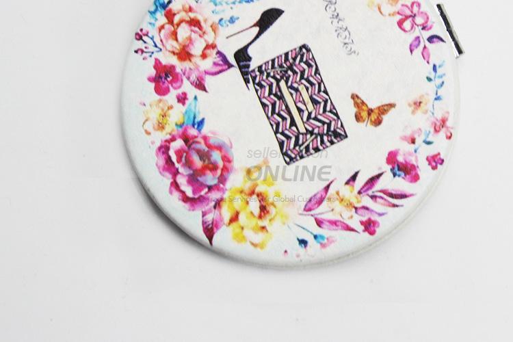 Beautiful Flower Pattern Folding Makeup Mirror for Sale