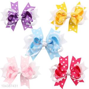 Wholesale Colorful Bowknot Design Hairpin Best Headwear For Girl