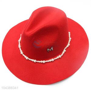 High Sales Vintage Lady Trendy Wool Fedora Hat