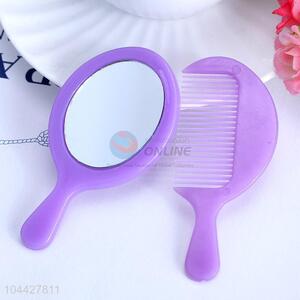 Wholesale cheap new plastic mirror&comb set