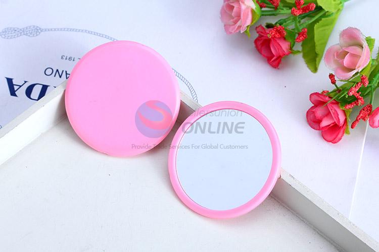 Factory promotional good quality round plastic mirror