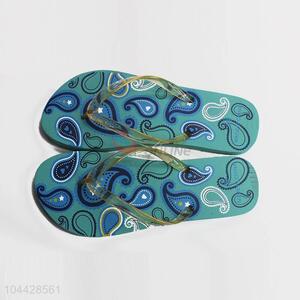 Popular design low price priting flip flops for women