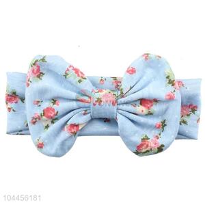 Customized New Fashion Cotton Flower Printing Bowknot Headband