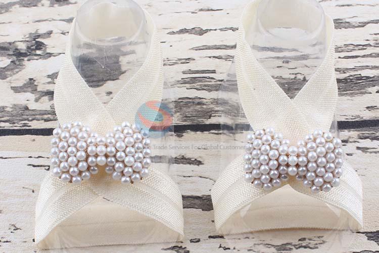 Best Quality Good Sale Pearl Bowknot Foot Ornaments