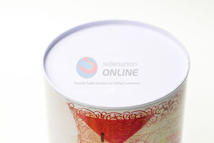 Printed Tin Can Coin Bank with Low Price