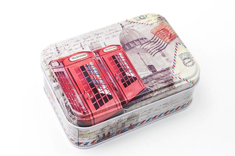 Hot Sale Multi-use Rectangle Tin Storage Cases Set