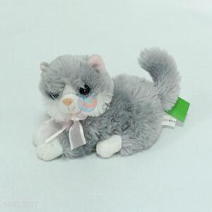 Newly low price gray cat plush toy