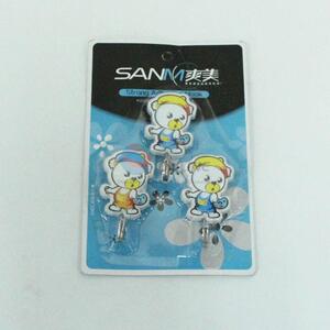 Nice 3pcs Cartoon Bear Design Plastic Hook for Sale