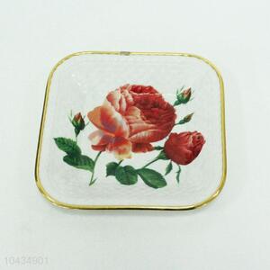 Promotional Wholesale Flower Pattern Plastic Plate for Sale