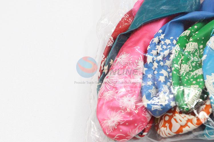 Colorful Balloons Star Printed for Decoration