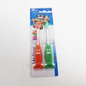 2PCS Cartoon Plastic Kids Toothbrush
