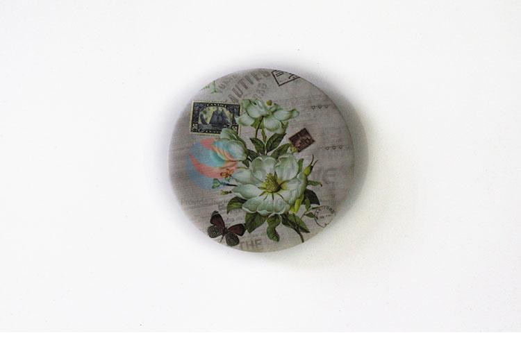 Personalized round mini pocket mirror