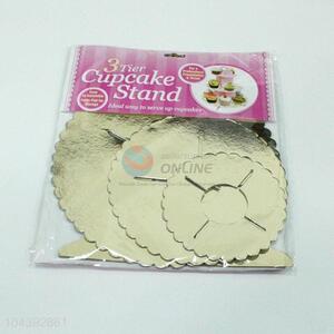Gold Color Paper Cake Stand