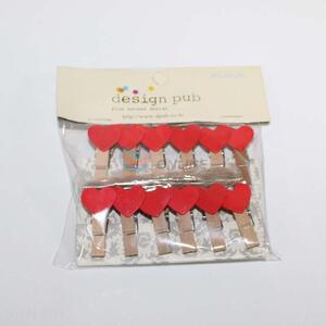 New Design 12 Pieces Wooden Clip Lovely Multipurpose Clip