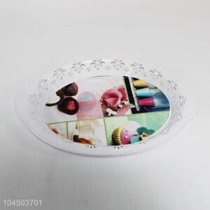 Best Quality Round Plastic Plate Fashion Fruit Plate