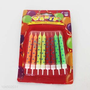 High grade custom 8pcs birthday candle