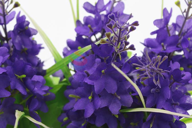 Fancy design fake potted flower lavender bonsai