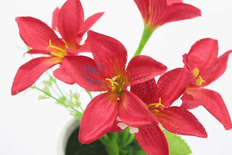 Bottom price artificial flower potted plant
