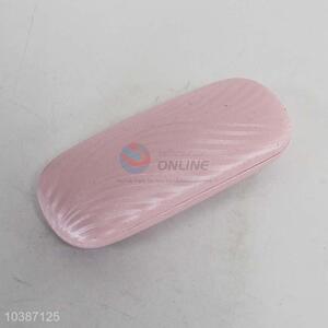 New arrival leather  pink glasses box,16*6cm