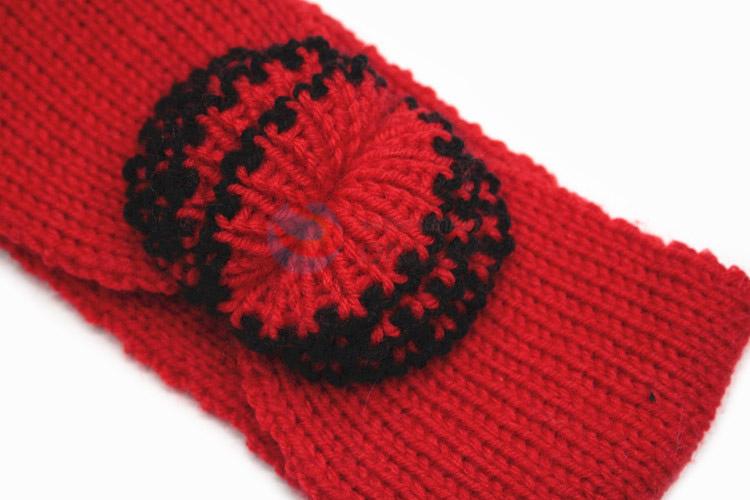 Factory ssupply knitted flower winter headband