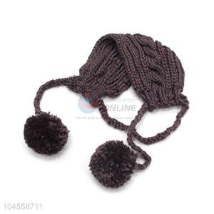 Delicate design good quality earmuff with fuzzy ball