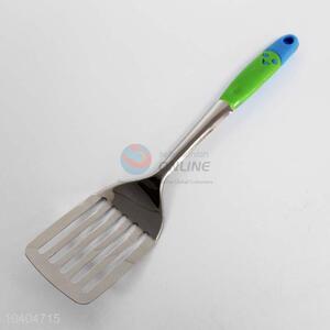 Stainless Steel Leakage Shovel with Plastic Smile Handle