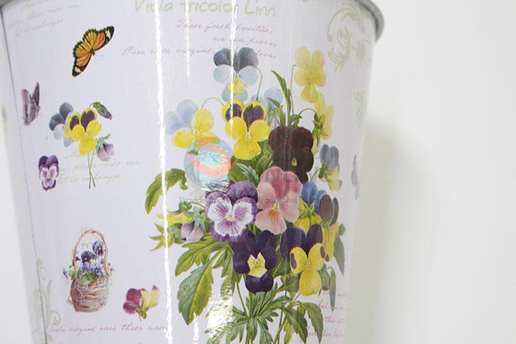 Popular promotional tinplate flower pot