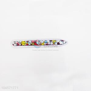 High sales colorful flower pattern glass nail file