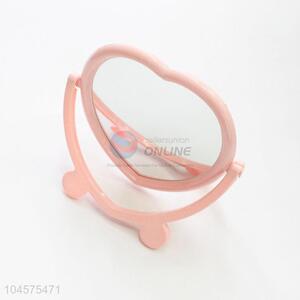 Vanity bathroom tabletop heart shape makeup mirror