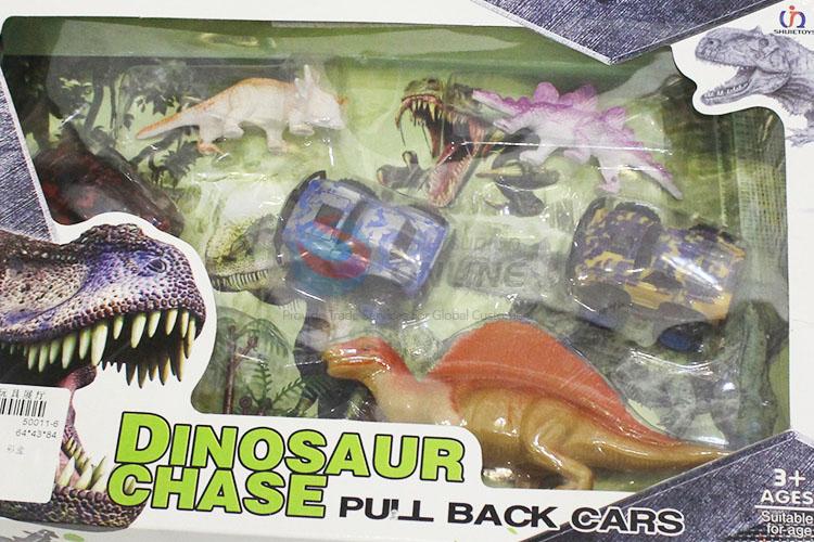 Hot Sale Pull Back Cars Plastic Toy Vehicle and Dinosaur