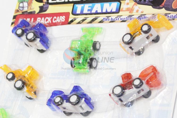 Cheap Price Plastic Urban Construction Team Pull Bacck Toy Vehicle