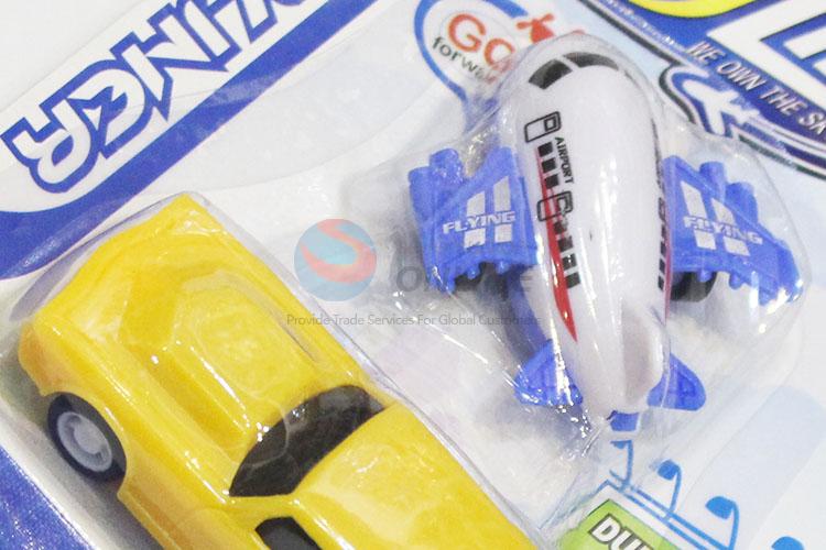 Promotional Gift Colorful Plastic Pull Back Mini Toy Car and Plane