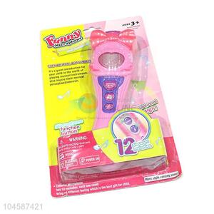 Cute Design Colorful Funny Microphone With Button For Children