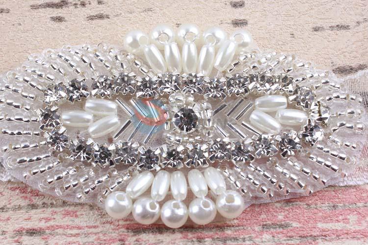 Custom Design Newborn Cheap Pearl Rhinestone Hairband