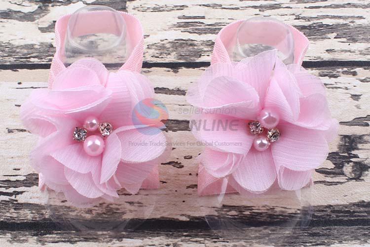 High Quality Cheap Chiffon Flower Foot Band